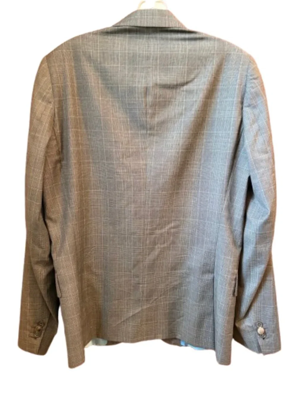 Paul Smith 40R Soho Gray Check 100% Wool Soft Shoulder Blazer Jacket Sport Coat